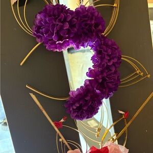 Purple Floral Wall Decor